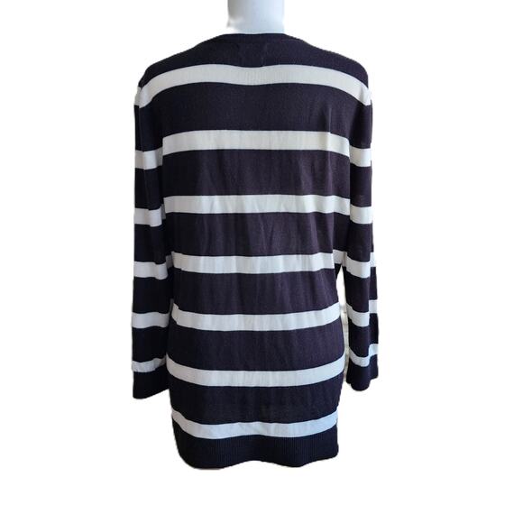 Van Heusen Striped V-Neck Knit Sweater L - Picture 3 of 10